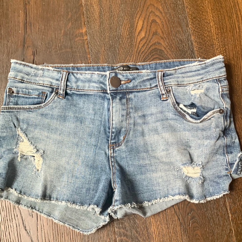 STS Blue distressed denim shorts